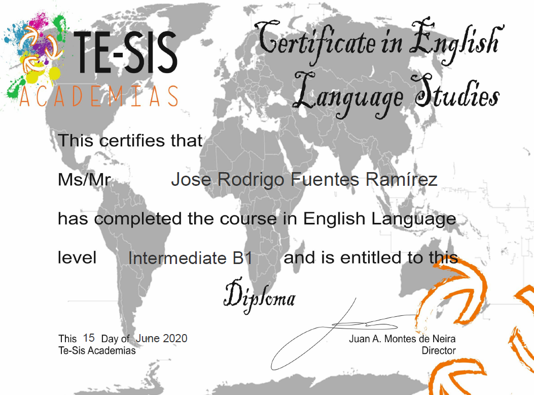 Certificado Inglés - B1