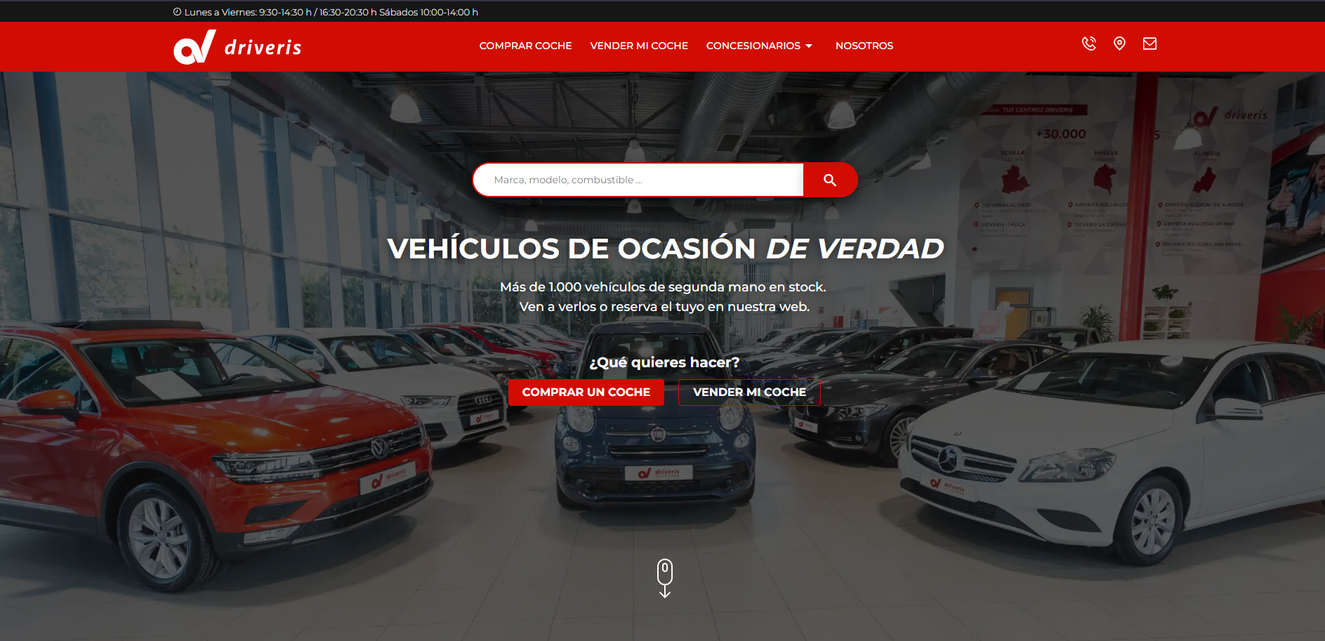 Desarrollo de una página web de venta de coches