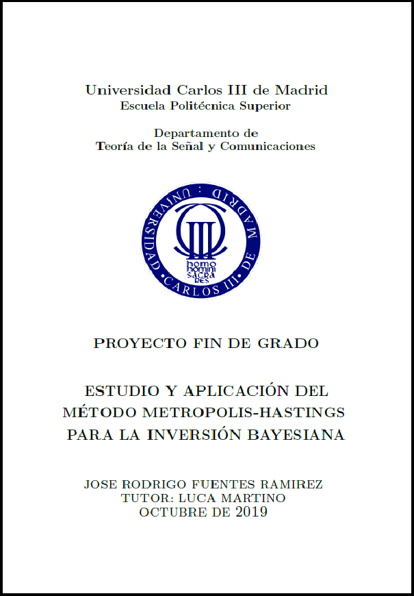 Proyecto de Fin de Grado: Estudio y Aplicación del método METROPOLIS-HASTINGS para la inversión bayesiana
